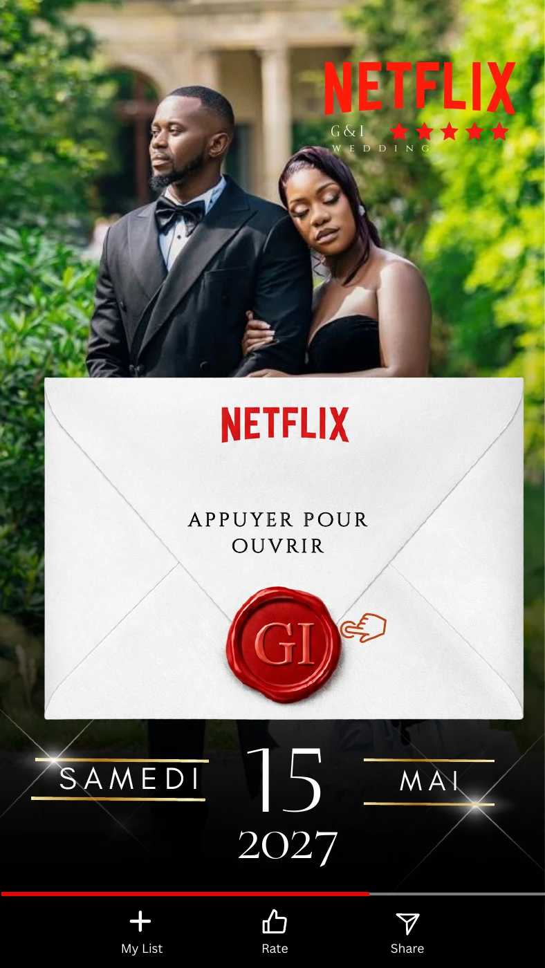 Glody et Isabella — invitation au mariage du samedi 15 mai 2027